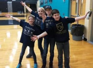 Highlands Latin School Students at the Science Olympiad Tournament